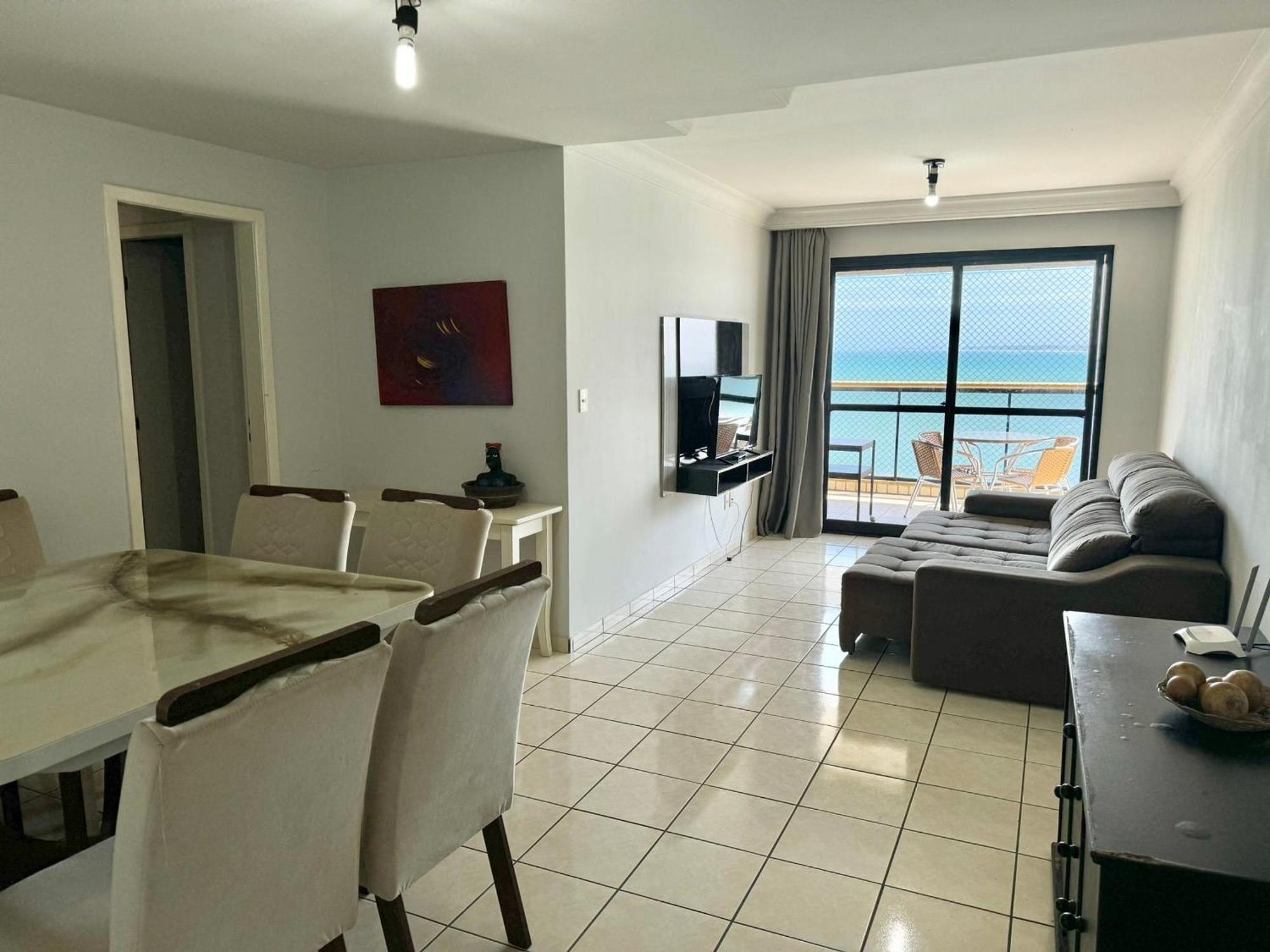 Praia Do Morro - Apt. Canto Nobre, Frente Total Para O Mar, 4 Quartos 1 Vaga De Garagem, 2 Banheiros Guarapari Kültér fotó